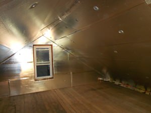 A Hopewell Junction attic with SuperAttic installed.
